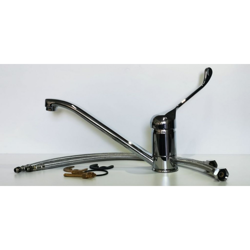 Αναμεικτική μπαταρία - Υγειονομική βρύση με μακρύ λεβιέ για επαγγελματική χρήση μοντ. HY3302