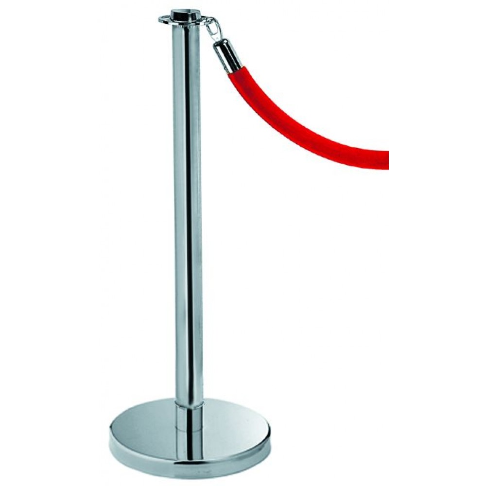 Διαχωριστικό κολωνάκι με κορδόνι -  επίπεδη κεφαλή - επίπεδη βάση Εξοπλισμός Ξενοδοχείων