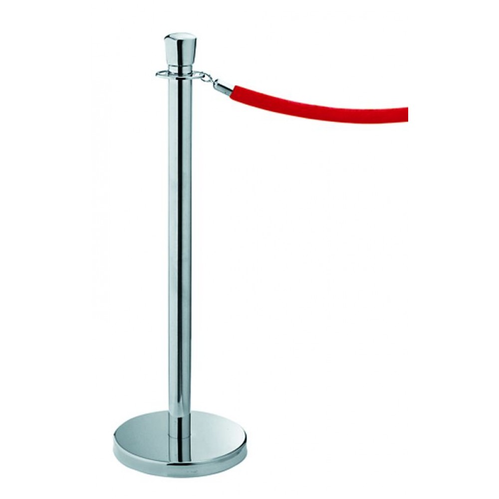 Διαχωριστικό κολωνάκι με κορδόνι -  κωνική κεφαλή - επίπεδη βάση Εξοπλισμός Ξενοδοχείων