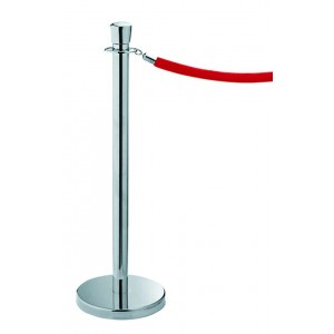 Διαχωριστικό κολωνάκι με κορδόνι -  κωνική κεφαλή - επίπεδη βάση Εξοπλισμός Ξενοδοχείων