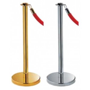 Διαχωριστικό κολωνάκι με κορδόνι -  επίπεδη κεφαλή - επίπεδη βάση Εξοπλισμός Ξενοδοχείων