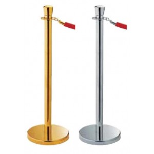 Διαχωριστικό κολωνάκι με κορδόνι -  κωνική κεφαλή - επίπεδη βάση Εξοπλισμός Ξενοδοχείων