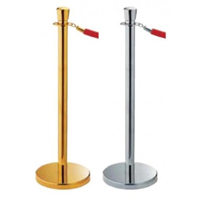 Διαχωριστικό κολωνάκι με κορδόνι -  κωνική κεφαλή - επίπεδη βάση