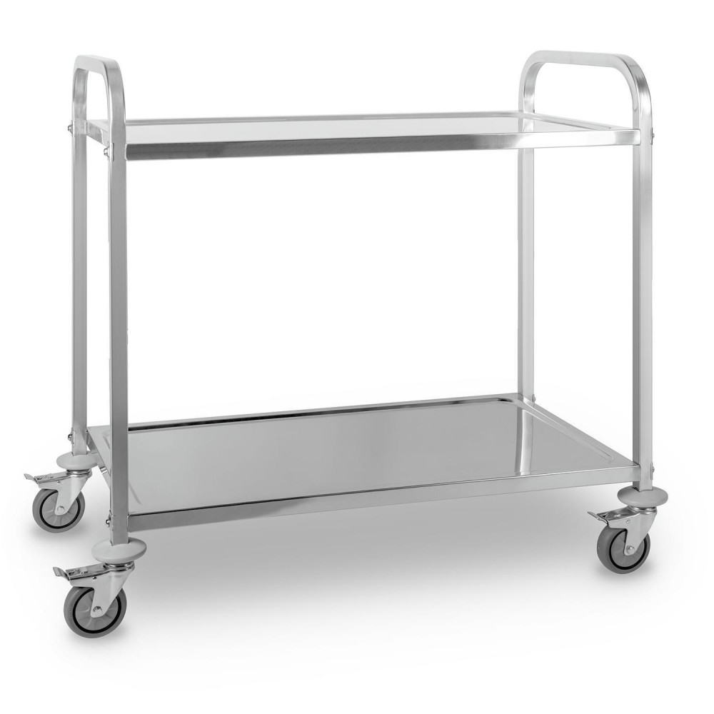 Service trolley ανοξείδωτο 2 ραφιών ST2 Μεταφορά