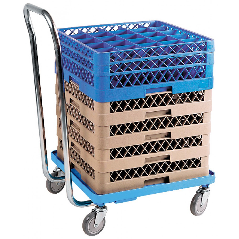 Καρότσι καλαθιών πλυντηρίου μπλε με ανοξείδωτη λαβή ST500 Μεταφορά