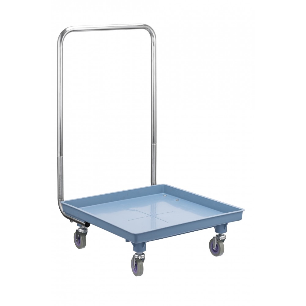 Καρότσι καλαθιών πλυντηρίου πλαστικό με επιχρωμιωμένη λαβή μοντ. DBC-P Μεταφορά