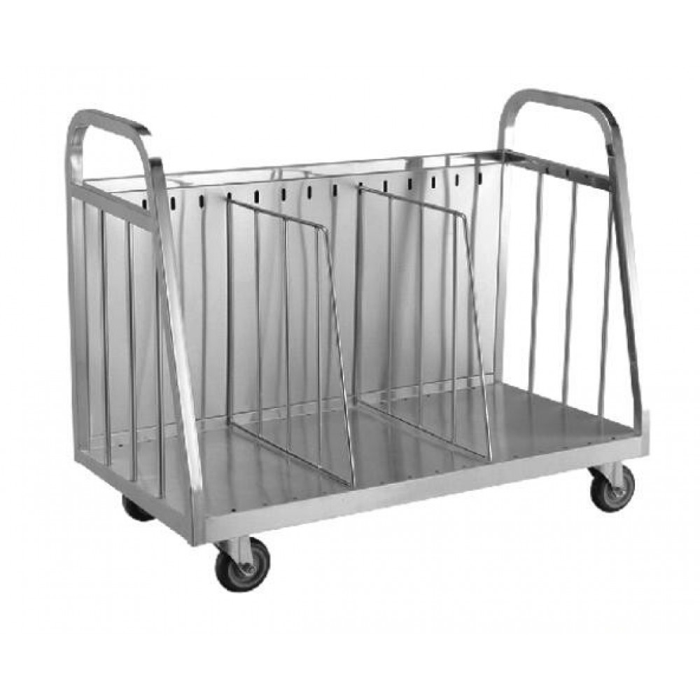 Τρόλεϊ μεταφοράς - αποθήκευσης 200 πιάτων ανοξείδωτο PL9850CE Μεταφορά
