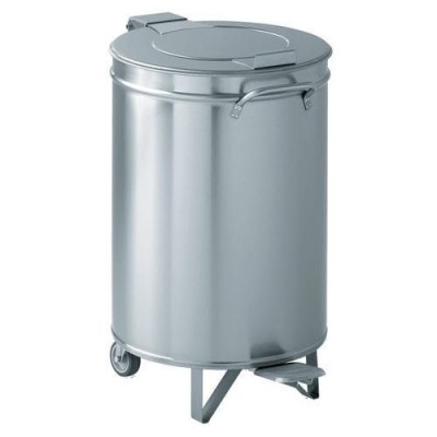 Κάδος απορριμμάτων ανοξείδωτος 50 lt με πεντάλ GB-50L