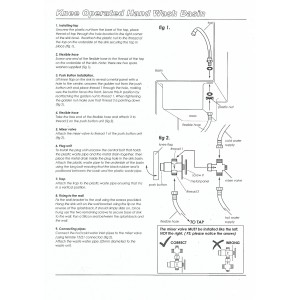 Λαντζάκι επιτοίχιο ανοξείδωτο με γονατοκίνητο μηχανισμό WB01 Εξοπλισμός Κουζίνας