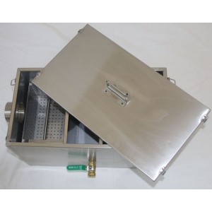 Λιποσυλλέκτης ανοξείδωτος 100 λίτρων με καλάθι και βάνα LIP6545 Εξοπλισμός Κουζίνας