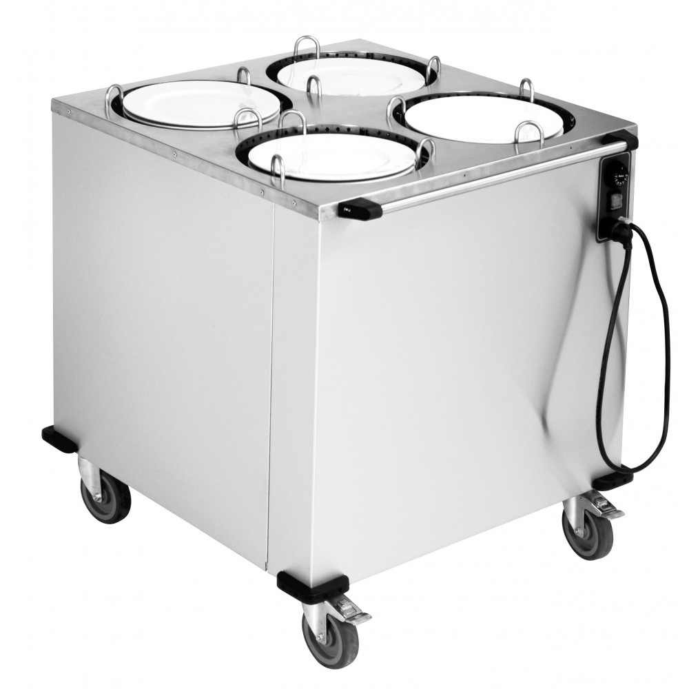 Dispenser πιάτων τετραπλό τροχήλατο Εξοπλισμός Κουζίνας