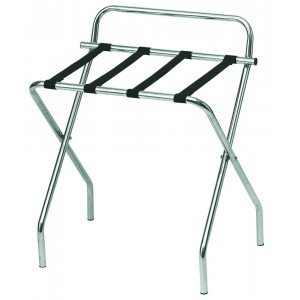 Μπαγκαζιέρα δωματίων με πλάτη ανοξείδωτη RK-H8A Εξοπλισμός Ξενοδοχείων