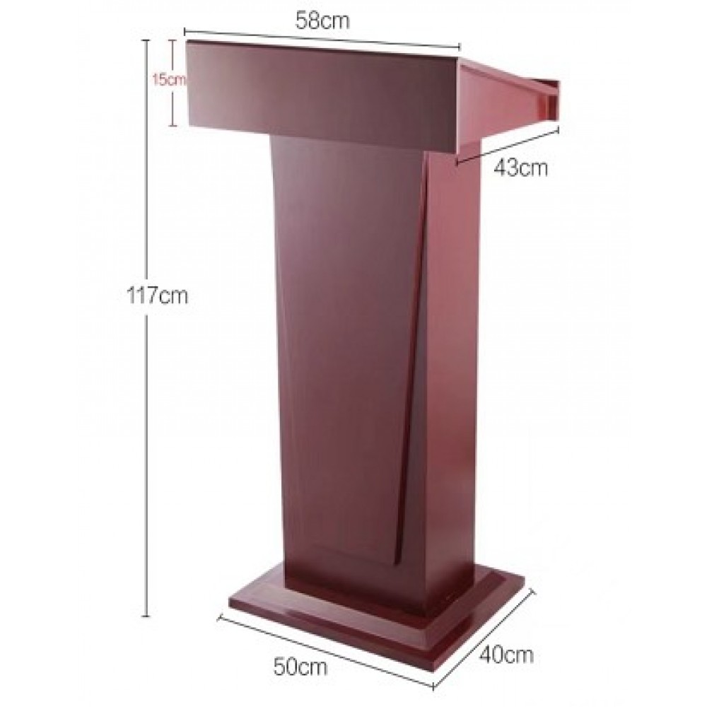 Αναλόγιο ομιλητή ξύλινο με ένα ράφι RM740 Εξοπλισμός Ξενοδοχείων