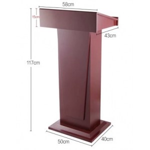 Αναλόγιο ομιλητή ξύλινο με ένα ράφι RM740 Εξοπλισμός Ξενοδοχείων