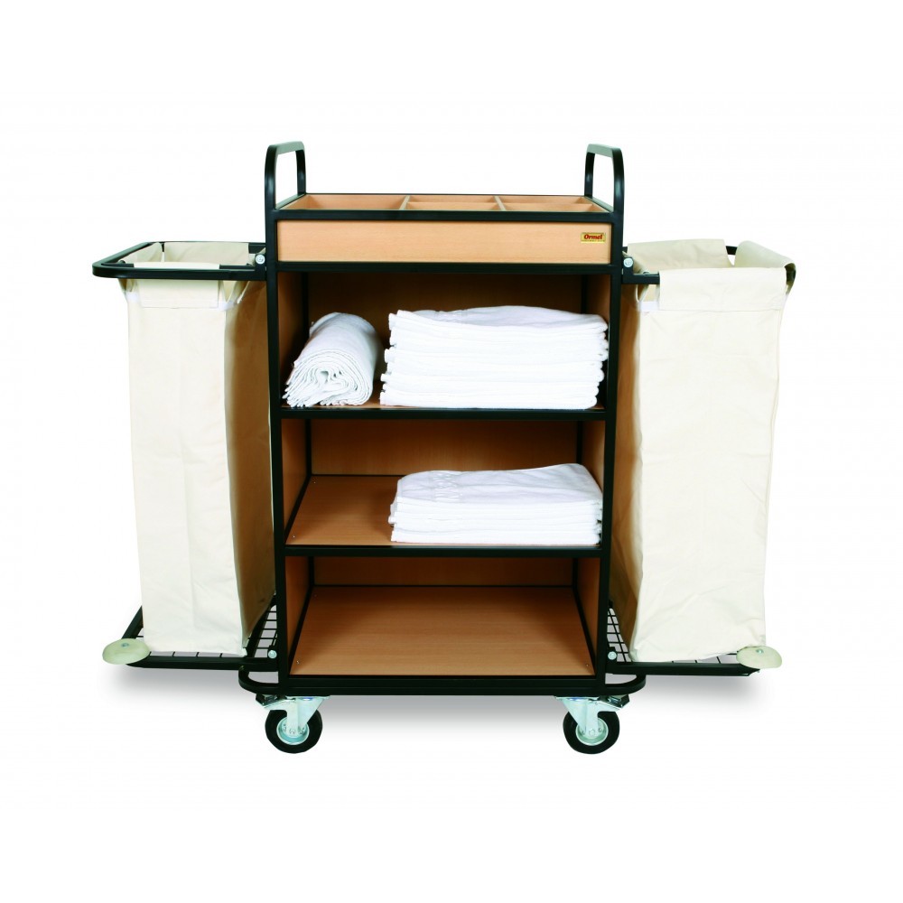 Τρόλεϊ καμαριέρας IDEAL με 2 σάκους RM1410 Εξοπλισμός Ξενοδοχείων
