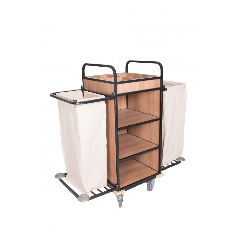 Τρόλεϊ καμαριέρας IDEAL SLIM με 2 σάκους RM1411 Εξοπλισμός Ξενοδοχείων