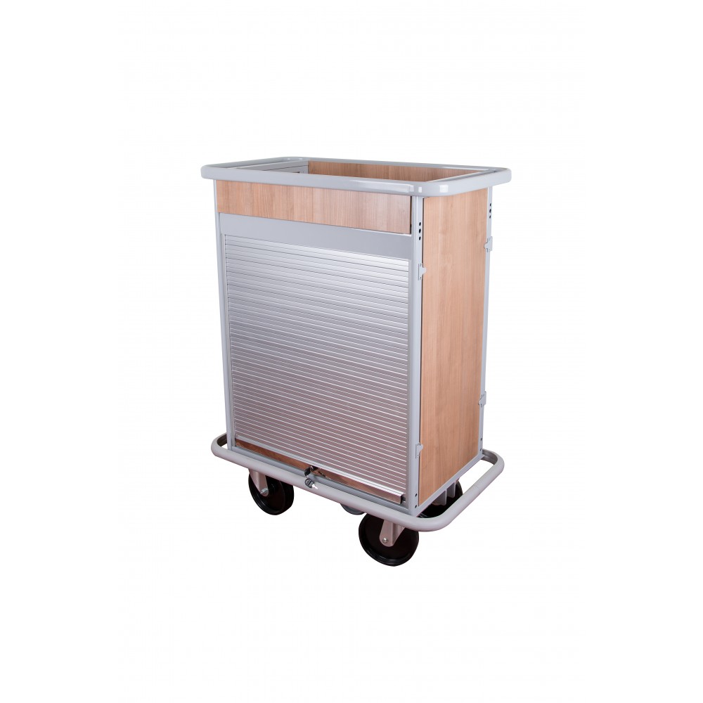 Τρόλεϊ τροφοδοσίας mini bar με 3 συρτάρια και ρολό με κλειδαριά RM1460S Εξοπλισμός Ξενοδοχείων