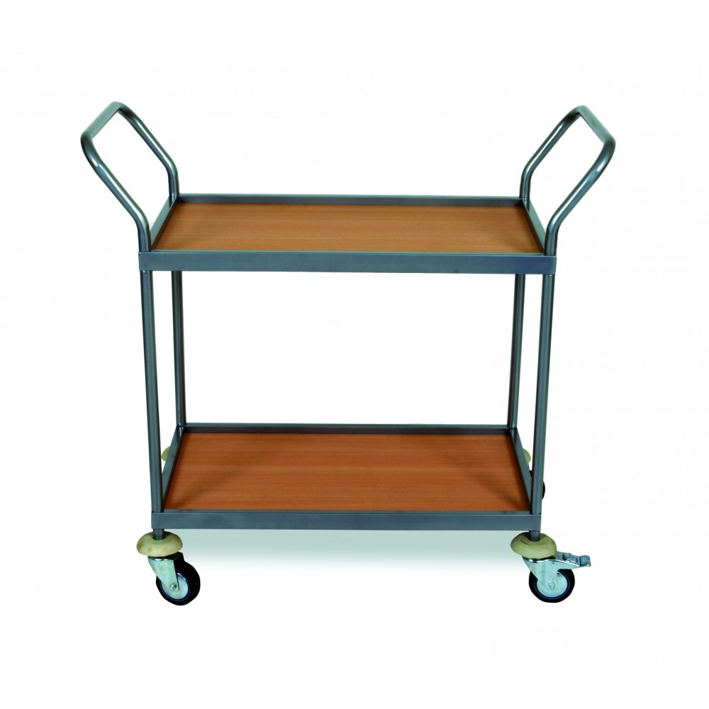Ξύλινο service trolley 2 ραφιών RM452 Εξοπλισμός Ξενοδοχείων