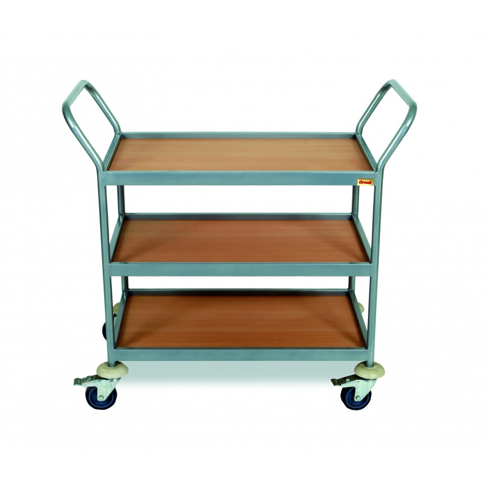 Ξύλινο service trolley 3 ραφιών RM453 Εξοπλισμός Ξενοδοχείων
