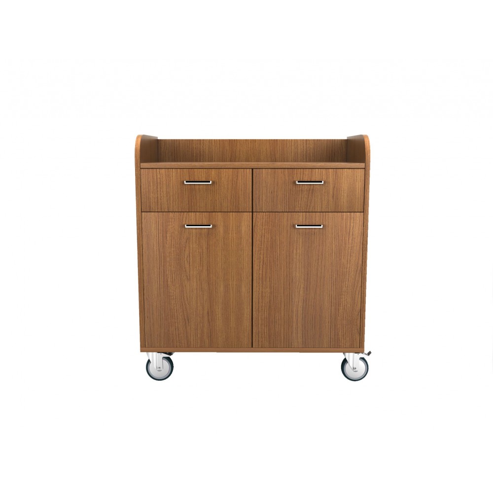 Ερμάριο σερβιτόρου με ρόδες, 2 συρτάρια και 2 πόρτες RM655 Εξοπλισμός Ξενοδοχείων