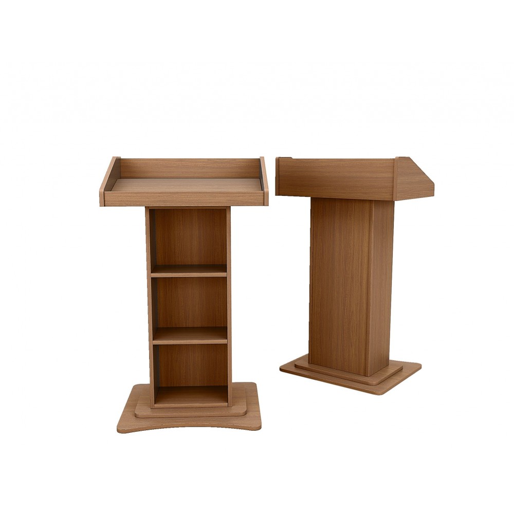 Αναλόγιο ομιλητή ξύλινο με 2 ράφια RM711 Εξοπλισμός Ξενοδοχείων