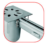 drain connected with slotted channel